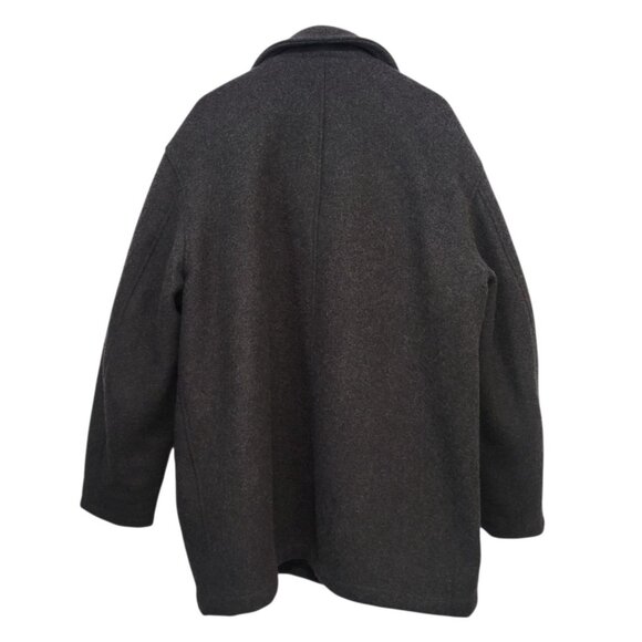 United Stated Pea Jacket Recycled Wool Nautical Peacoat - Picture 8 of 15